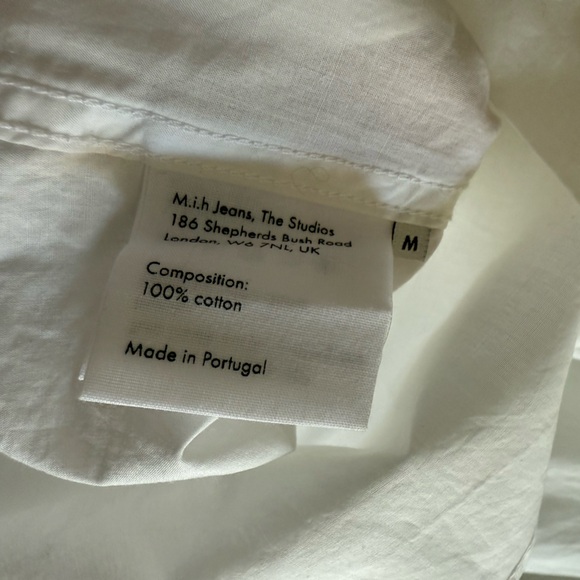 NWT m.i.h White Scalloped Button Dow Blouse, Delicate, Feminine, Size Medium - Picture 10 of 16